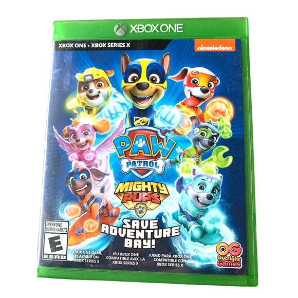 Paw Patrol Mighty Pups Save Adventure Bay Nickelodeon XBox One Video Game with c - Picture 1 of 4